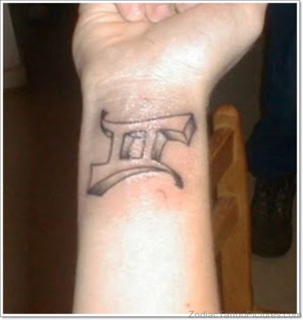 Awesome Gemini Tattoo On Wrist