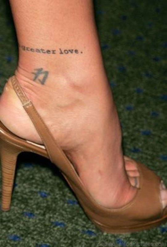 Celebrity Ankle Tattoo