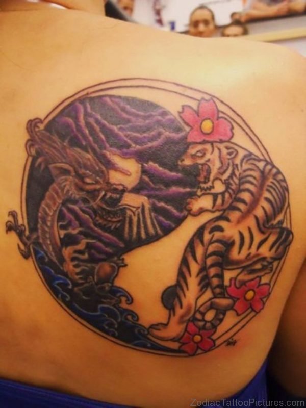Dargon And Yin Yang Tattoo 