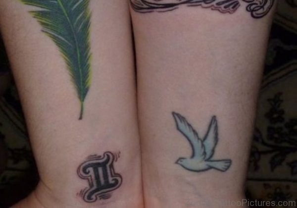 Dove And Gemini Tattoo