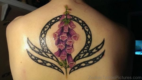 Flower And Zodiac Tattoo 