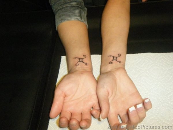 Gemini Tattoos On Wrists