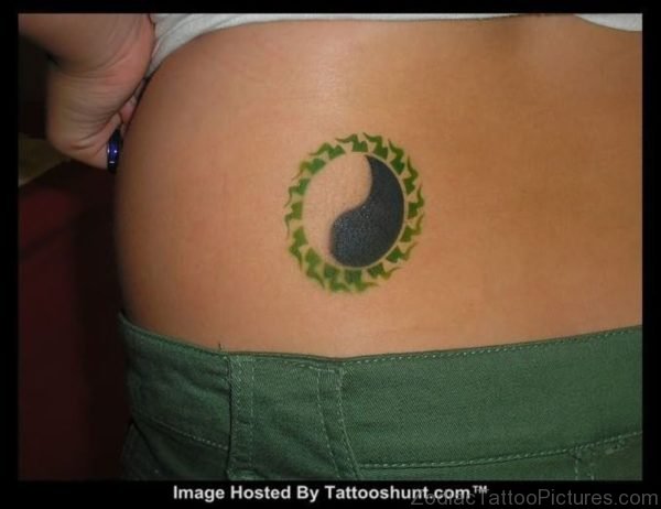 Green Yin Yang Tattoo 