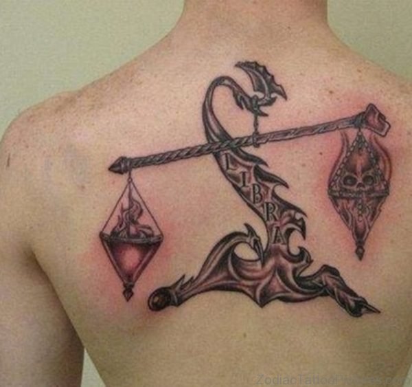 Libra Zodiac Sign Tattoo 