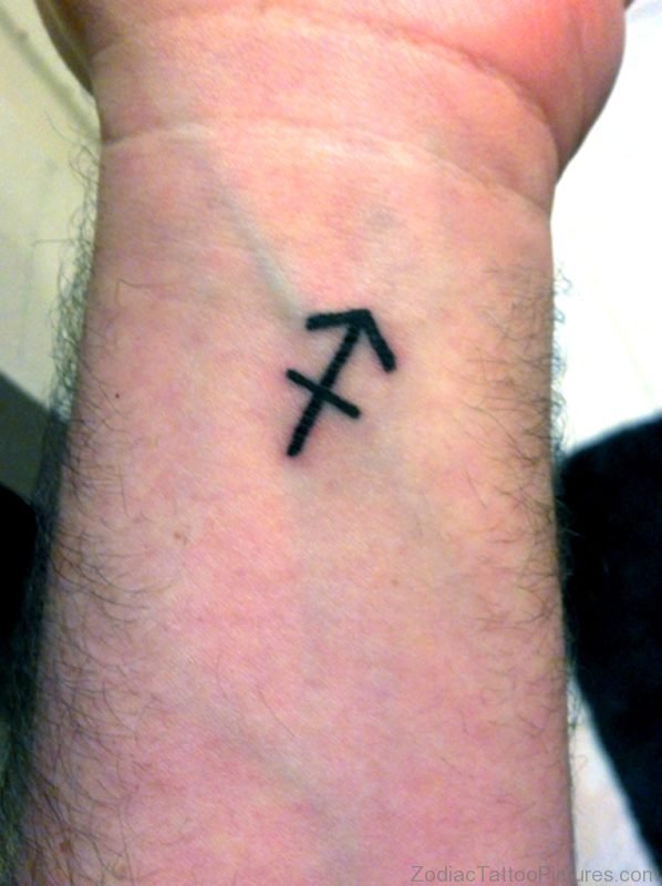 Sagittarius Zodiac Sign Tattoo 