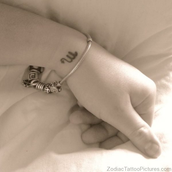 Scorpio Tattoo On Wrist 