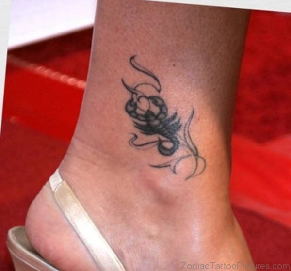 Scorpio Tattoo on Ankle