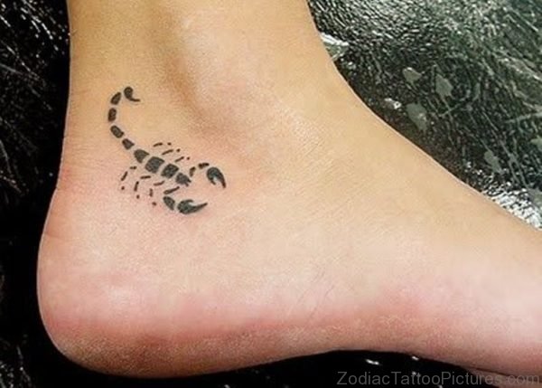 Scorpio Tattoo on Ankle Image