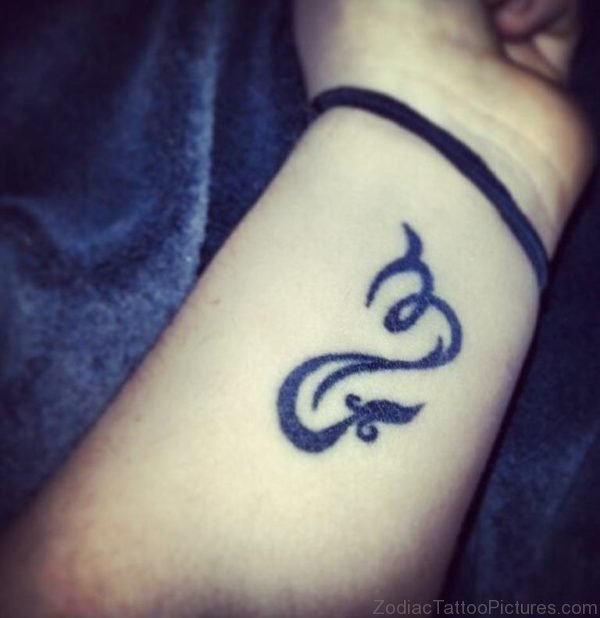 Scorpio Zodiac Tattoo On Wrist 