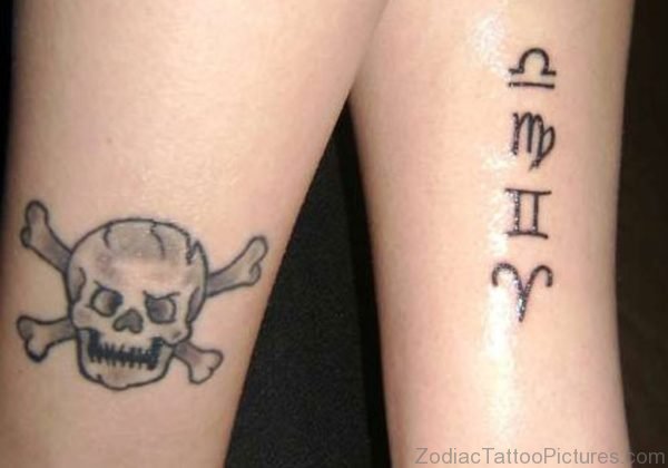 Skull And Gemini Tattoo