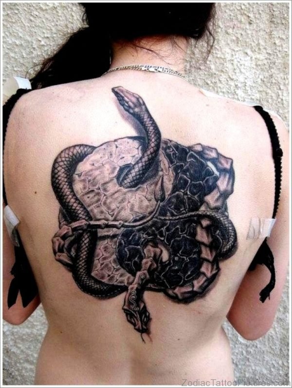 Snake And Yin Yang Tattoo 