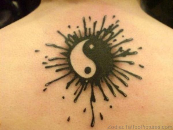 Sun Tattoo On Back BT129