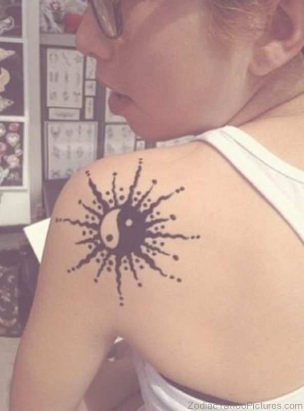 Yin Yang Sun Tattoo 