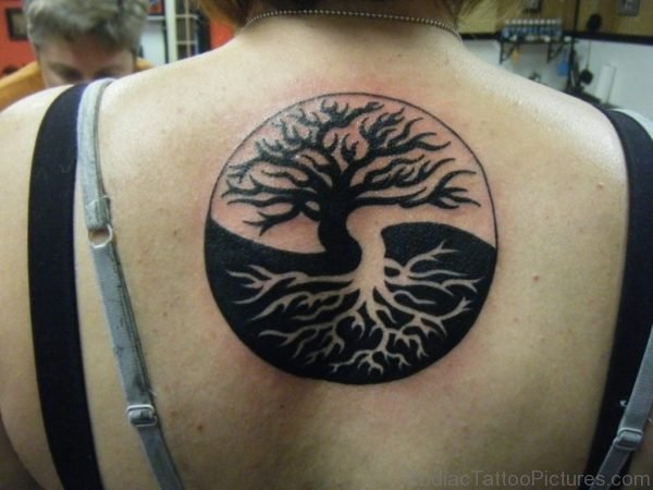 Yin Yang Tree Tattoo 