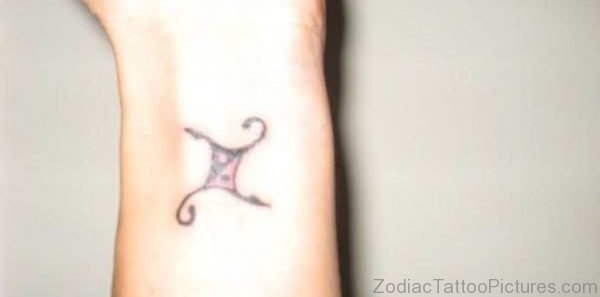 Zodiac Gemini Symbol On Wrist