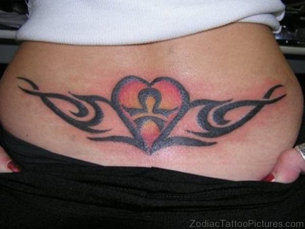 Zodiac Tattoo In Lower Back 