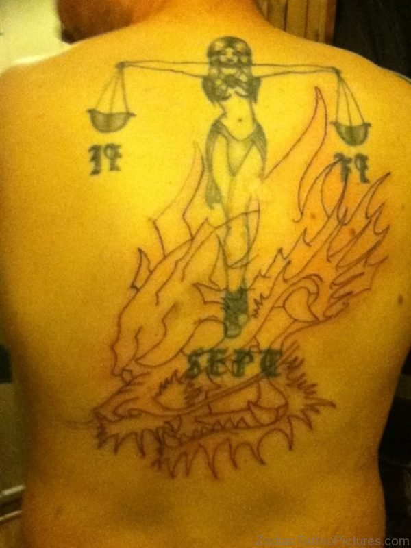 Zodiac Tattoo On Back 