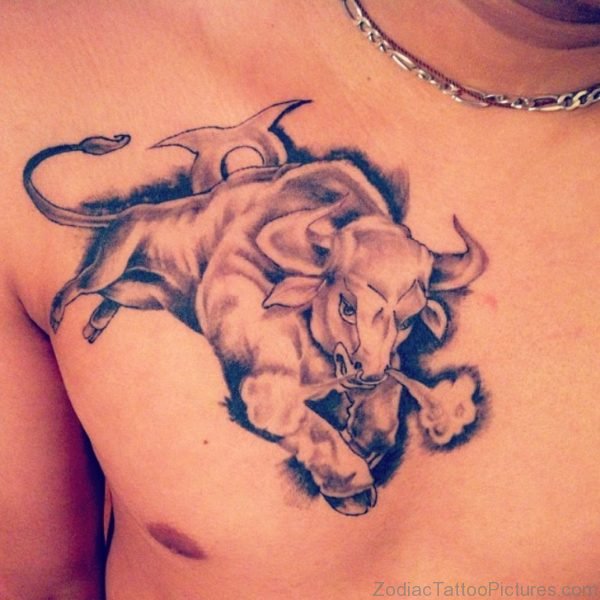 Zodiac Taurus Zodiac Tattoo On Chest