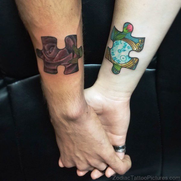 Amazing Autism Tattoos On Both Wrist