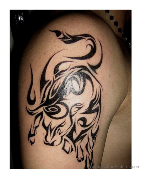 Amazing Taurus Bull Tattoo