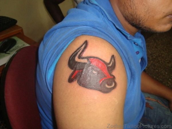 Amazing Taurus Bull Tattoo Image