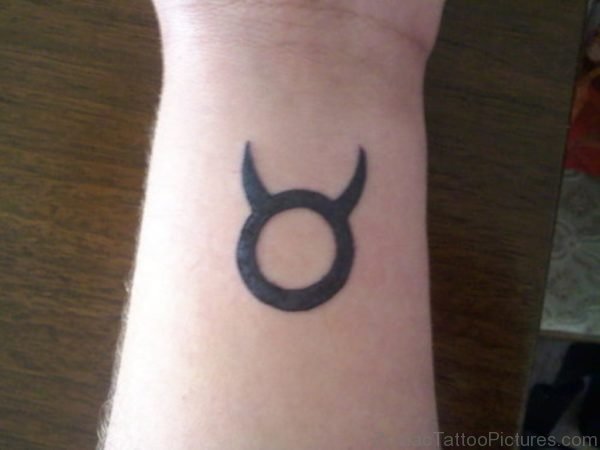 Amazing Taurus Tattoo Zodiac On Wrist For Men