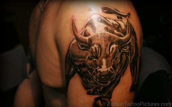 Angry Taurus Bull Tattoo