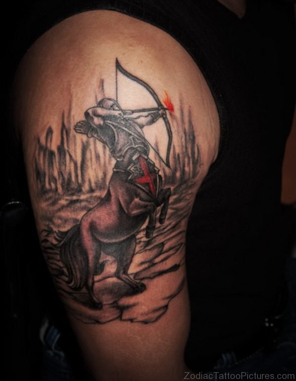 Attractive Sagittarius Tattoo 