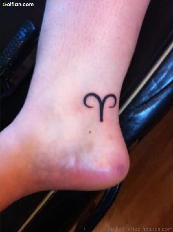 Attractive Zodiac Aries Tattoo