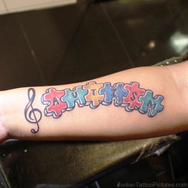 Autism Tattoo On Wrist