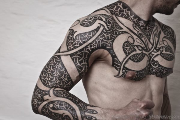 Awesome Armor Tattoo Design