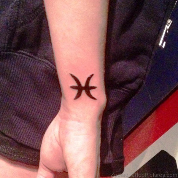 Awesome Pisces Wrist Tattoo 