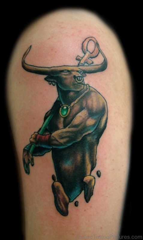 Awesome Taurus Tattoo Design