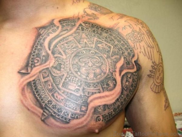 Aztec Calendar Tattoo Design