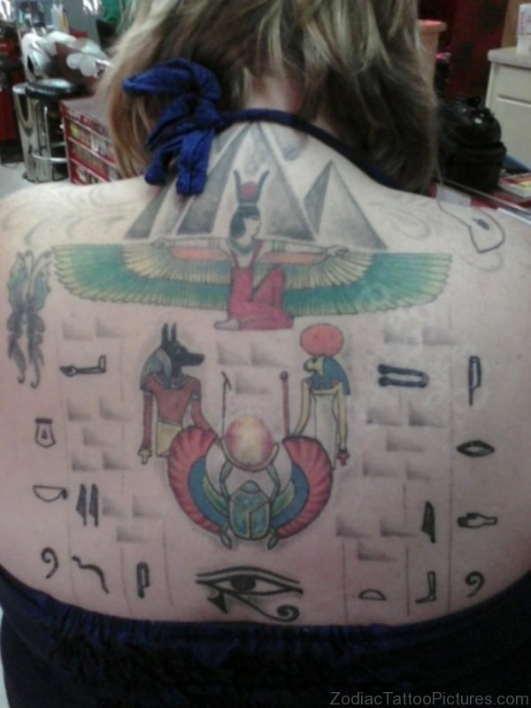 Back Egyptian Tattoo