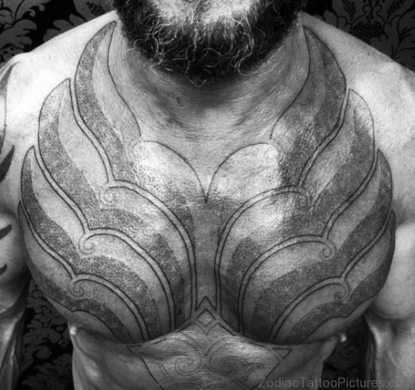 Battle Armor Tattoo On Chest