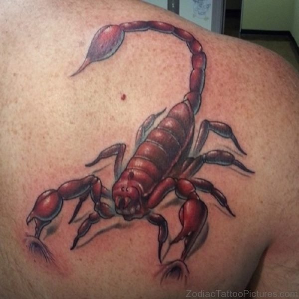 Big Red Scorpion Tattoo