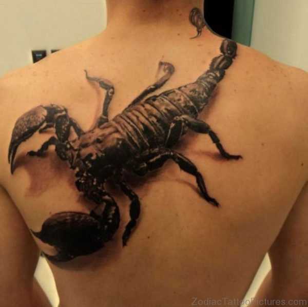 Big Size 3D Scorpion Tattoo