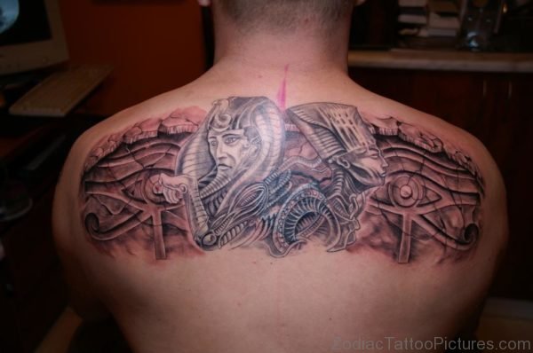 Biomechanical Egyptian Tattoo