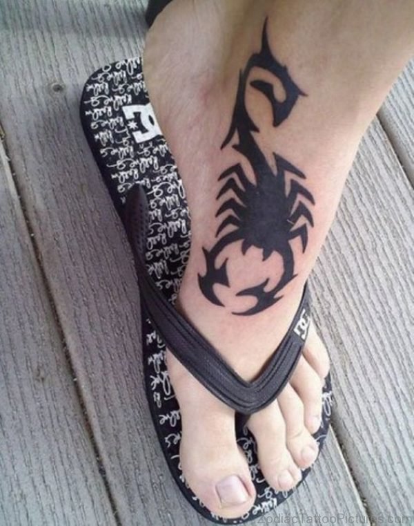 Black Scorpion Tattoo Design