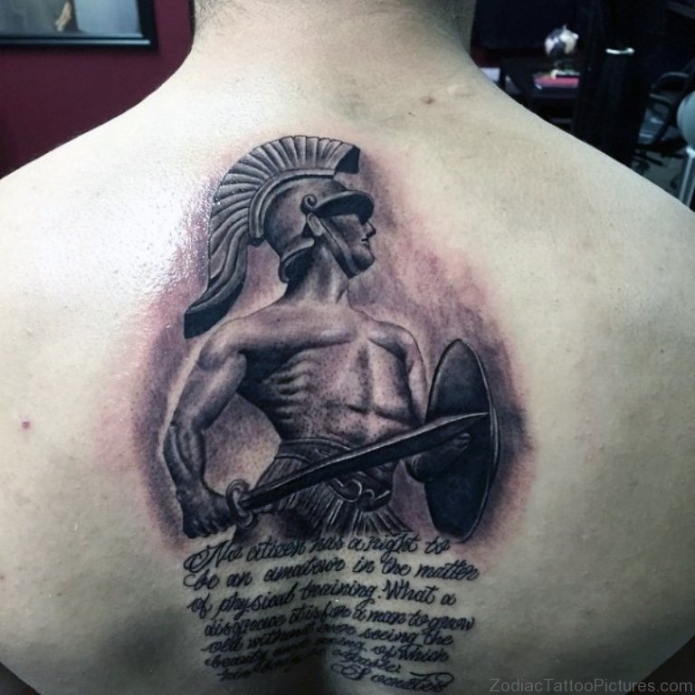 40 Best Zodiac Sword Tattoos On Back