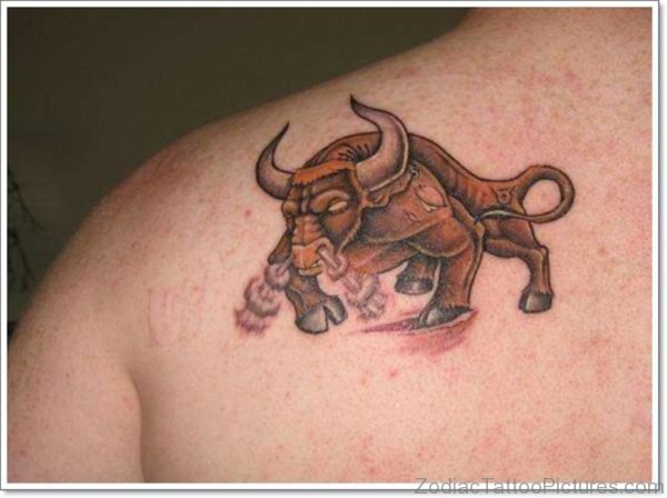 Brown Taurus Tattoo