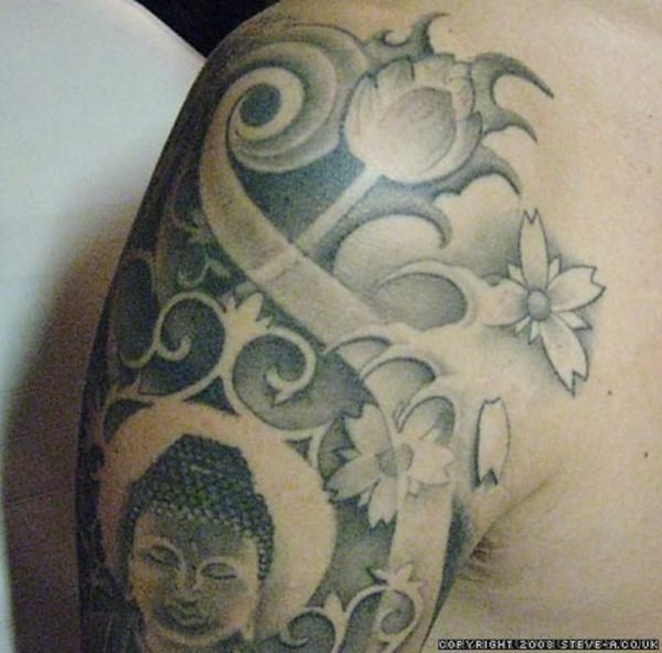 Buddha Yin Yang Tattoo 