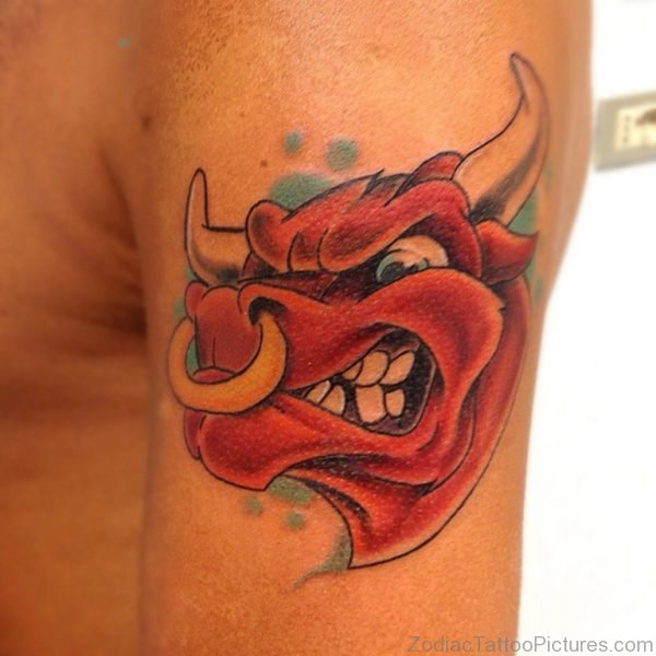 Bull Taurus Zodiac Tattoo