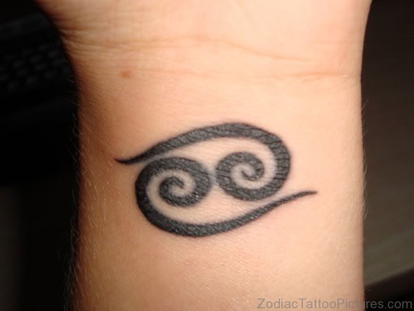 Cancer Zodiac Sign Tattoo 