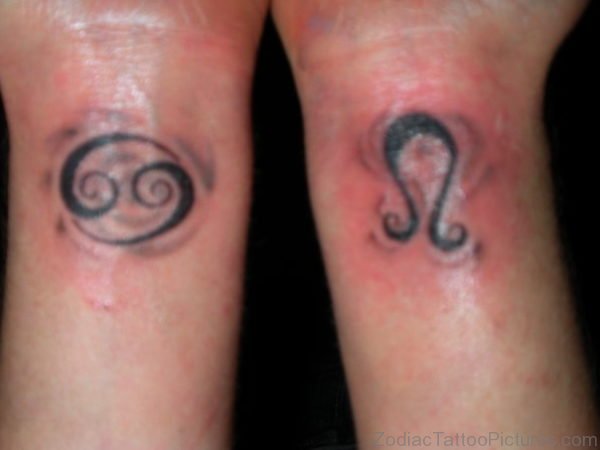 Cancer Zodiac Tattoo On Wrist