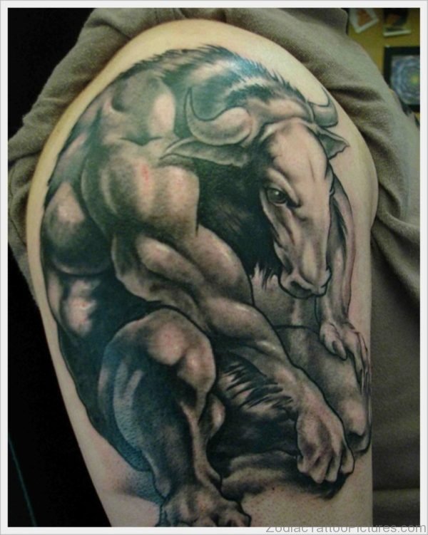 Celtic And Taurus Bull Tattoo