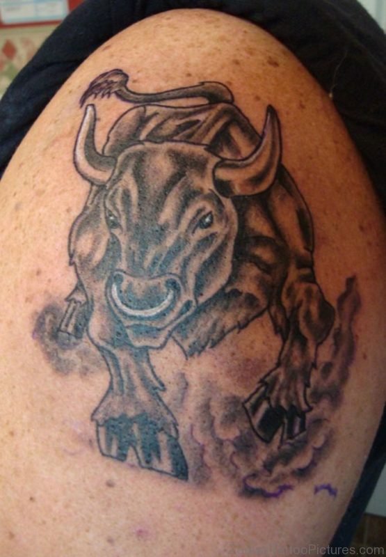 Celtic And Taurus Bull Tattoo Design