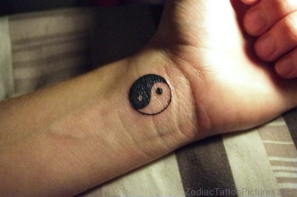 Chinese Yang Tattoo On Wrist 