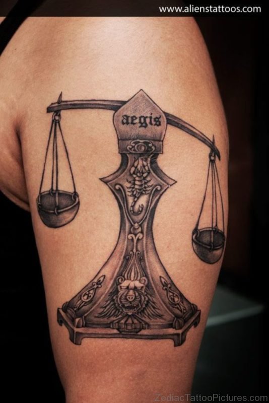 Classy Libra Tattoo